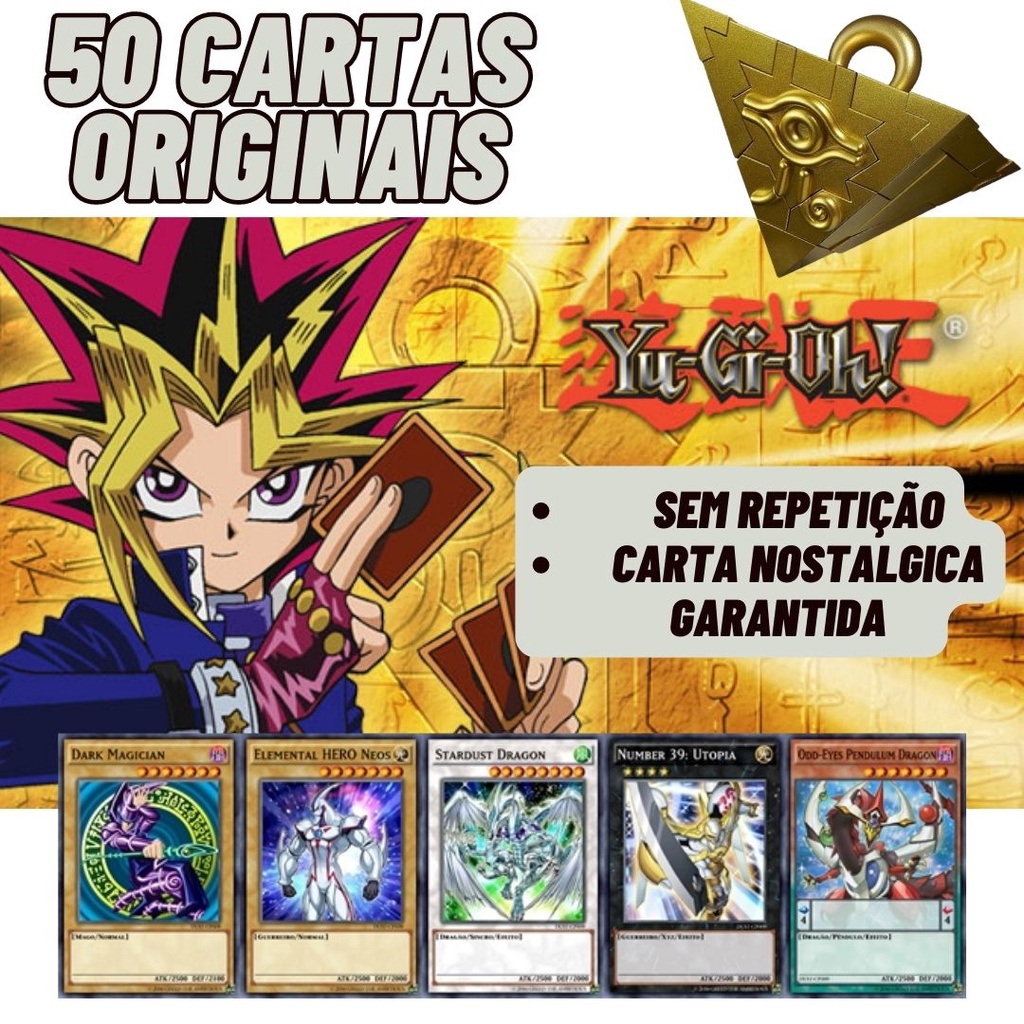 50 Cartas Yugioh Originais sem repetição Carta nostálgica garantida