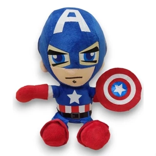 Pelucia Super Heroi Capitao America Steve Vingadores 25cm
