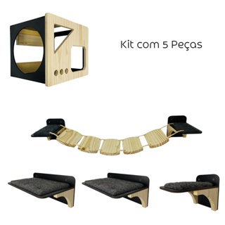 Kit Playground para Gatos - 5 Peças-Paraiso dos Felinos