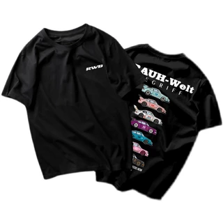 Attitude RWB 911 Camiseta Do Carro Modificado T-shirt bay Mão Esquerda Tema Algodão Estampado Manga Curta Dos Homens top