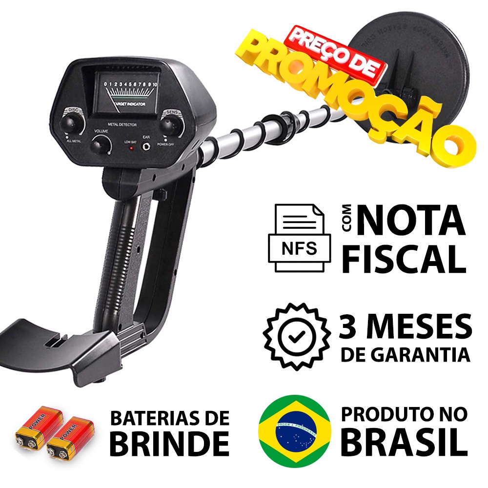 Detector De Metais Tianxun MD-4030 Prata Ouro Cobre | Shopee Brasil