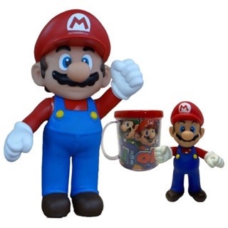 Kit Boneco Mário 23cm E Mário 12cm Com Caneca Personalizada em Oferta na Shopee