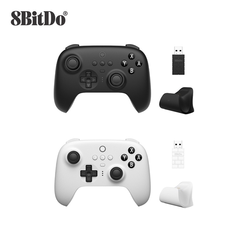 8Bitdo Ultimate Controlador Bluetooth Com Dock De Carregamento Gamepad Sem Fio Joystick Sensora De Efeito Hall Para Switch Windows PC