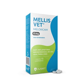Anti-inflamatório Mellis Vet 4mg 10 Comprimidos