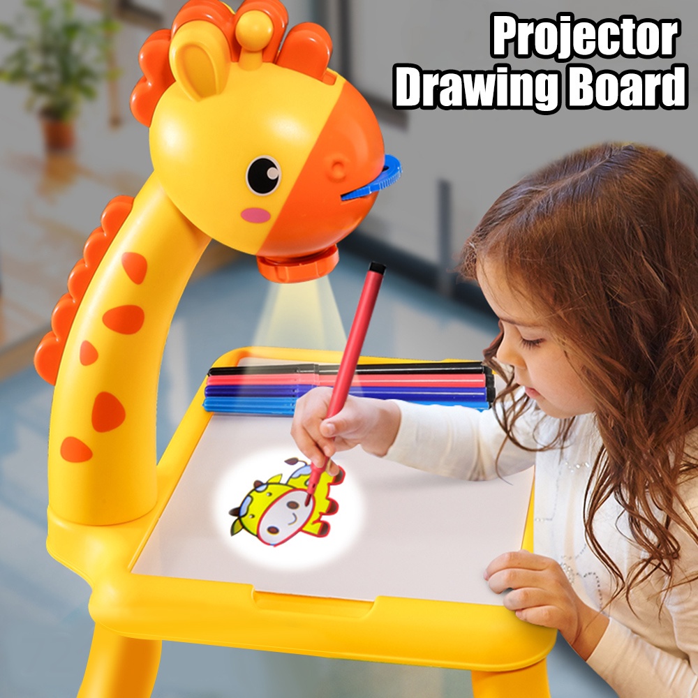 Projetor de brinquedos infantil menina de desenho brinquedos educativos  para crianças Mesa de pintura Mesa multifuncional Escrita Artes Crafts  Projeção educacional brinquedos menino de desenho de máquina jogos educativ  - AliExpress