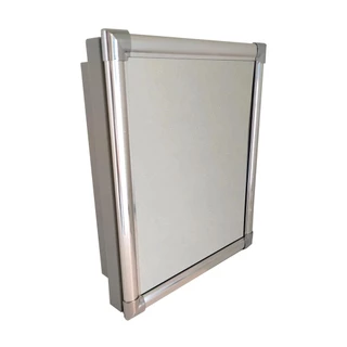 Armario P/ Banheiro Com Espelho Aluminio 36x31cm Al41 Astra