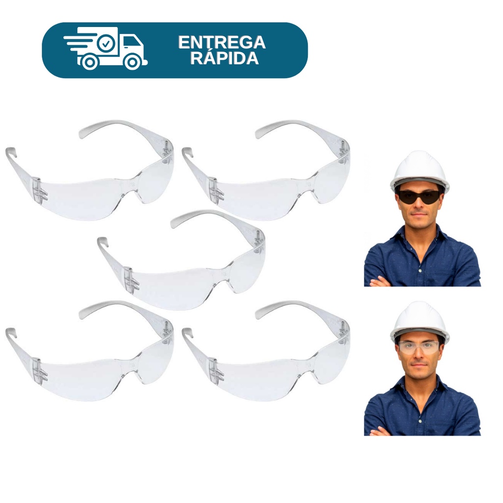 Kit 5 Óculos De Proteção Summer Tipo Leopardo Delta Plus Segurança Epi ...