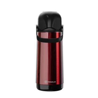 Garrafa Térmica 1 Litro Inox Café Leite Vermelho Termolar