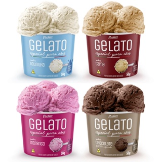 Sorvete Para Cães Cremoso Nutritivo Gelato Prefere 60gr Fácil Preparo