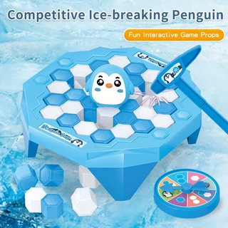 Mini Pinguim Quebra Gelo Pingüim Salva Pequeno Batendo No Jogo De Mesa Infantil Interativo Pai Criança