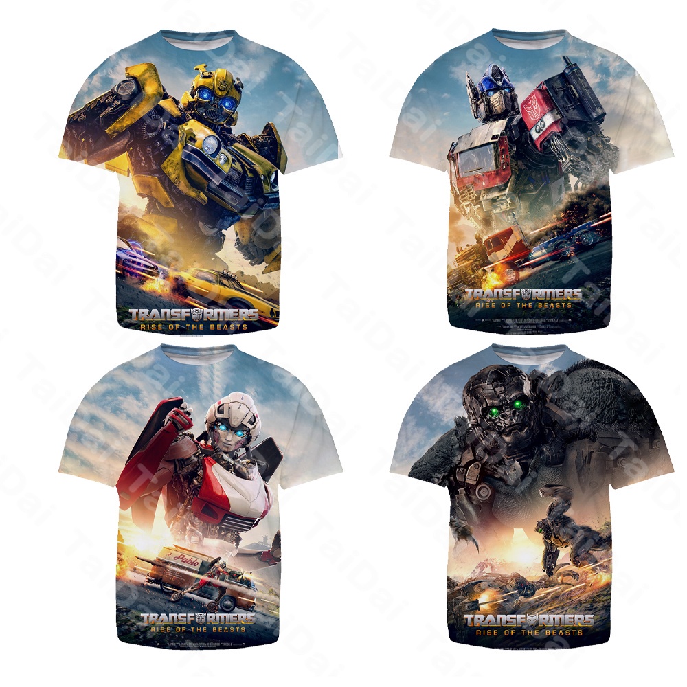 Transformers Rise of the Beasts Camiseta De Filme Para Crianças Boy Optimus  Prime Bumblebee Impressão Tees Baby Casual Tops | Shopee Brasil