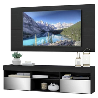 Rack com Painel TV 65" com Espelho Londres Multimóveis V3339