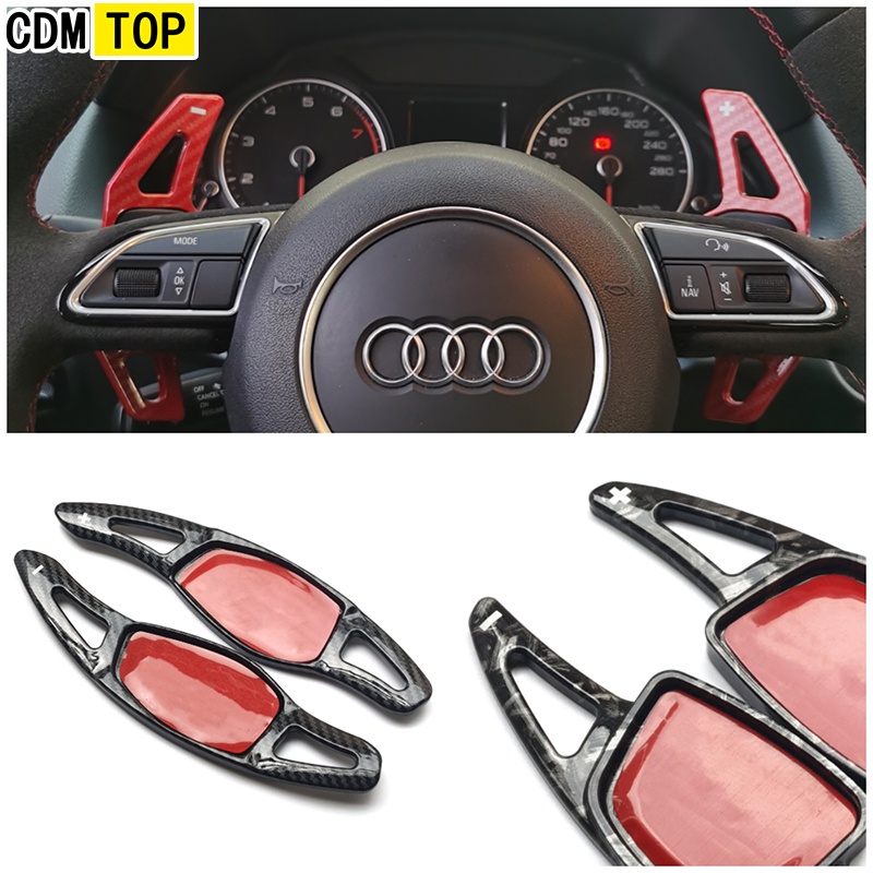 Para Audi Volante Paddle Shift A1 A4L B8 A3 S3 A5 A6 S6 Q3 SQ5 Q7 S7 A8 R8 S8 TT TTS RS3 RS4 RS5 RS6 RS7 Acessórios De E
