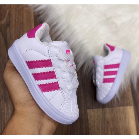 Tenis Adidas superstar infantil Meninas e meninos criança escola/ Envio ...