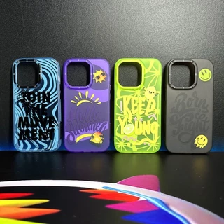 Moda Fluorescente Caso De Telefone Fria Para iPhone 14 13 12 Pro Max Filme Dupla Camada Fosco Apple 13 promax Face Brilhante Anti-Queda Caixa Completa