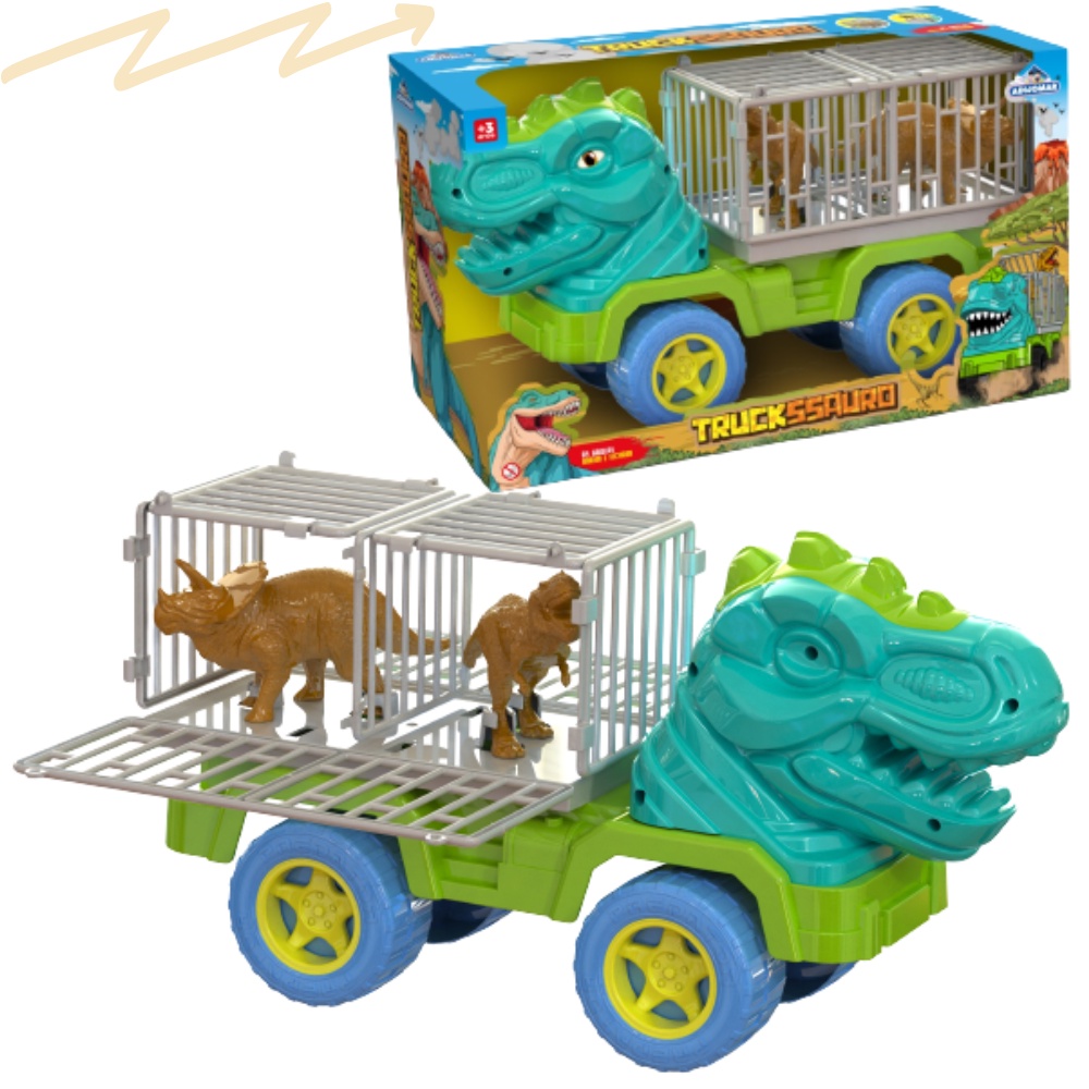 Caminhão De Brinquedo De Plataforma Transporta Um Dinossauro. Conceito De  Entrega E Transporte Globais De Carga Em Excesso. Pastel Foto de Stock -  Imagem de dinossauro, entrega: 223810018