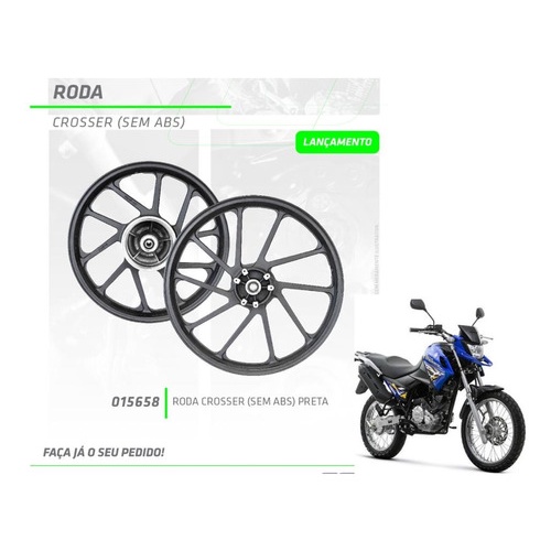 Roda Liga Leve Yamaha Crosser 150 Freio A Disco Scud