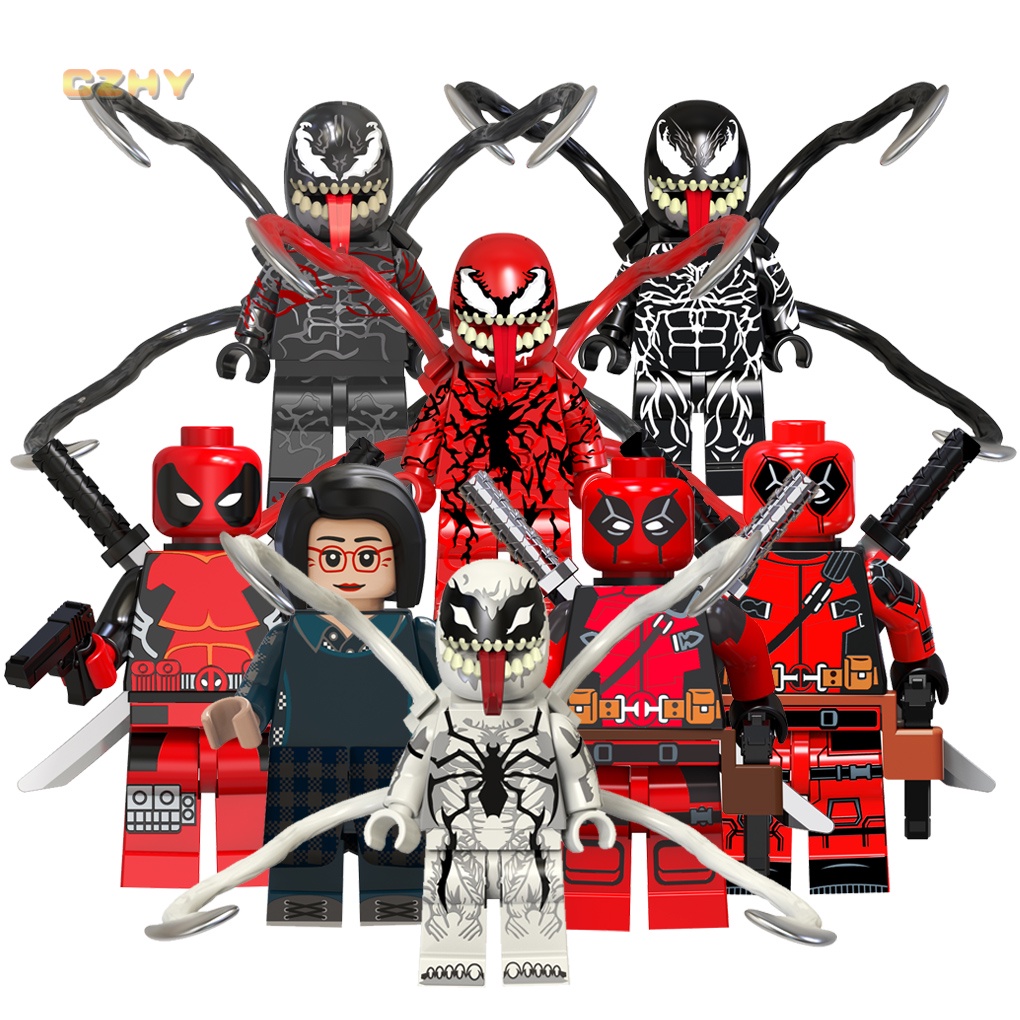 TV6203 Carnificina De Veneno De Motim Anti-Venom Sra . Chen Super Heroes Mini Blocos De Tijolos Educativos Kids Collect Toys