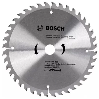 Disco de Serra Circular de Widea 184mm 7-14 ECO 40 Dentes BOSCH