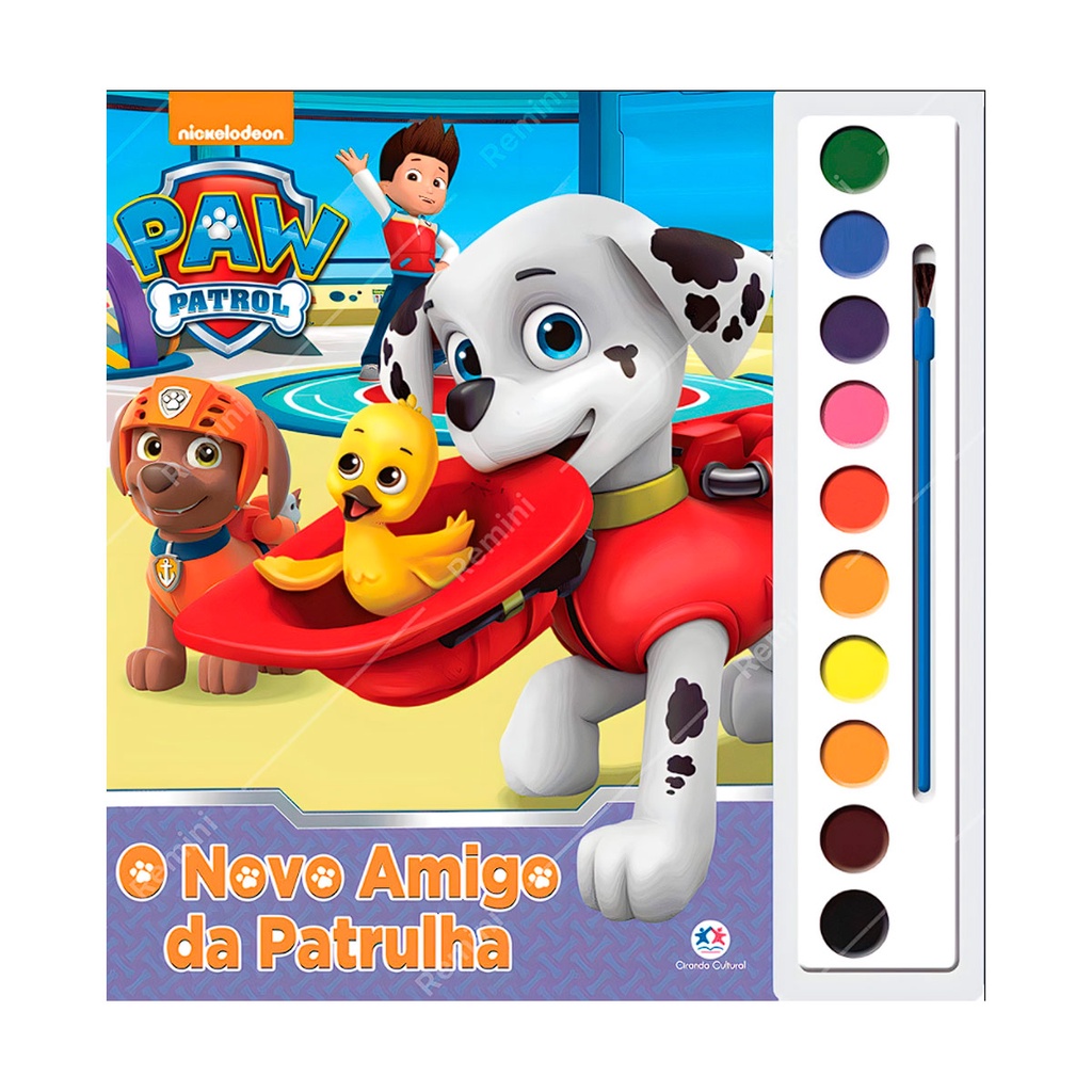 Livro de Atividades Patrulha Canina  Lister - Livro de Atividades - Paw  Patrol - Números em Inglês - 12 Folhas - 420 x 295 mm - Editora Online - Patrulha  Canina - Patrulha Canina