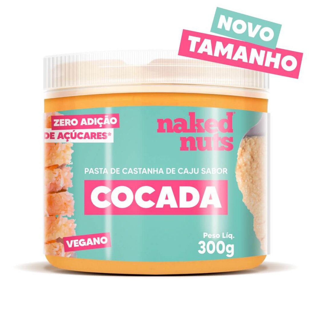 Pasta de Castanha de Caju sabor Cocada (300g) - Naked Nuts