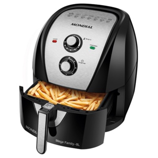 Fritadeira Elétrica Air Fryer Mondial 8L Mega Family AFN-80-BI Preta