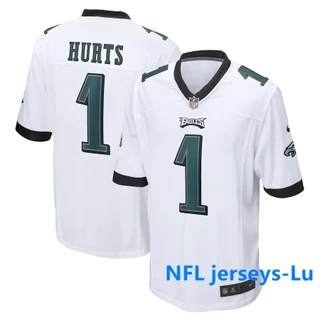 Camiseta Philadelphia Eagles 1 Jalen Hurts Camisa Limitada de Futebol Americano 2023NFL Jersey