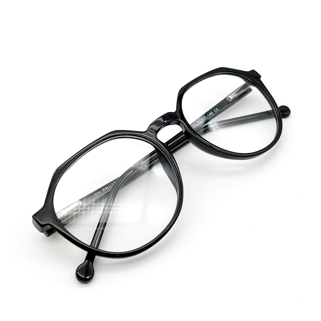 Armação Óculos Grau Redondo Tr90 Hexagonal Grande Vintage Retro Masculino e Feminino Unissex