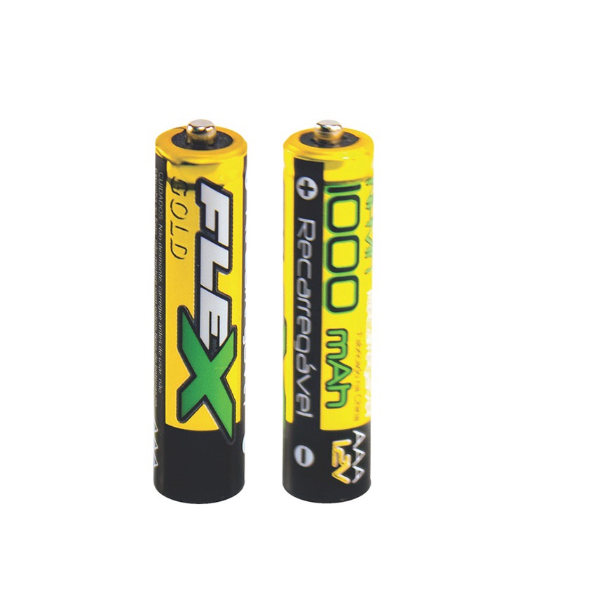 Pilha Bateria Recarregável AAA 3A 1000 MAh Palito (UNIDADE)