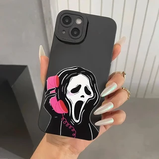 Capa De Silicone Para iPhone 15 14 Pro Max 13 12 11 XR X XS 7 8 Plus SE 2020 À Prova De Choque