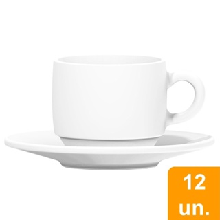 Conjunto de Xícaras Café Nadir Opaline 90ml com Píres 12 Peças
