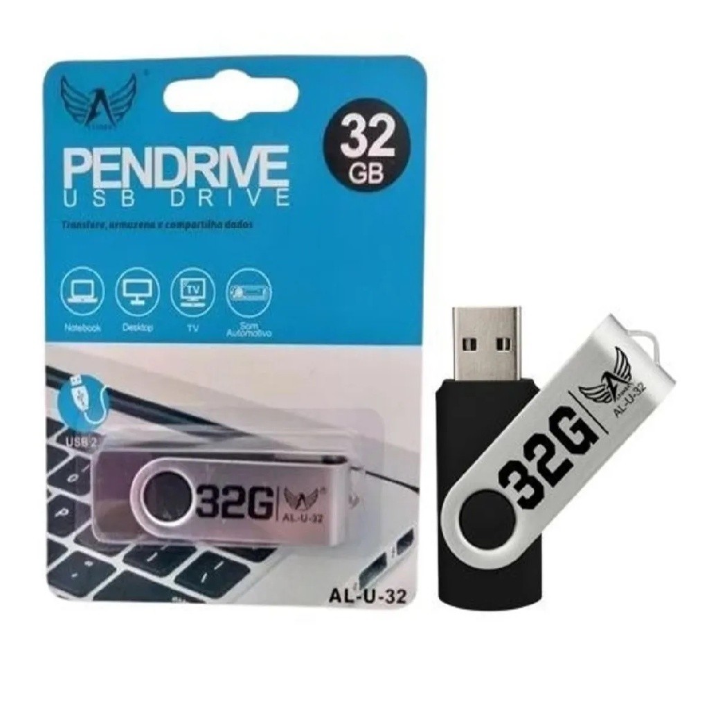 Pendrive Original 32gb Preto Ultra Velocidade Pc Notebook Musicas arquivo Note