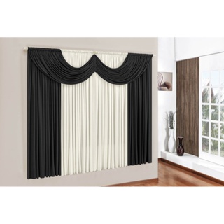Cortina Paris de malha 2,00x1,70 para sala e quarto