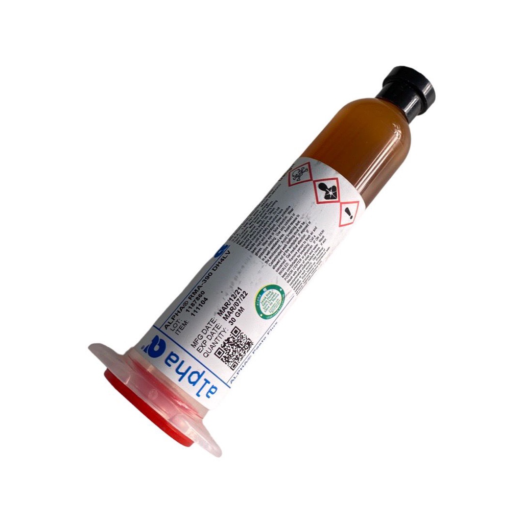 Fluxo de solda em pasta Cookson Alpha Best RMA-390 DH4LV Seringa 30g ...