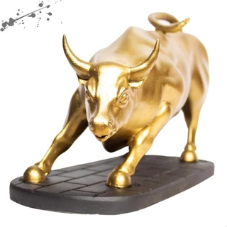 Touro Wall Street em Resina