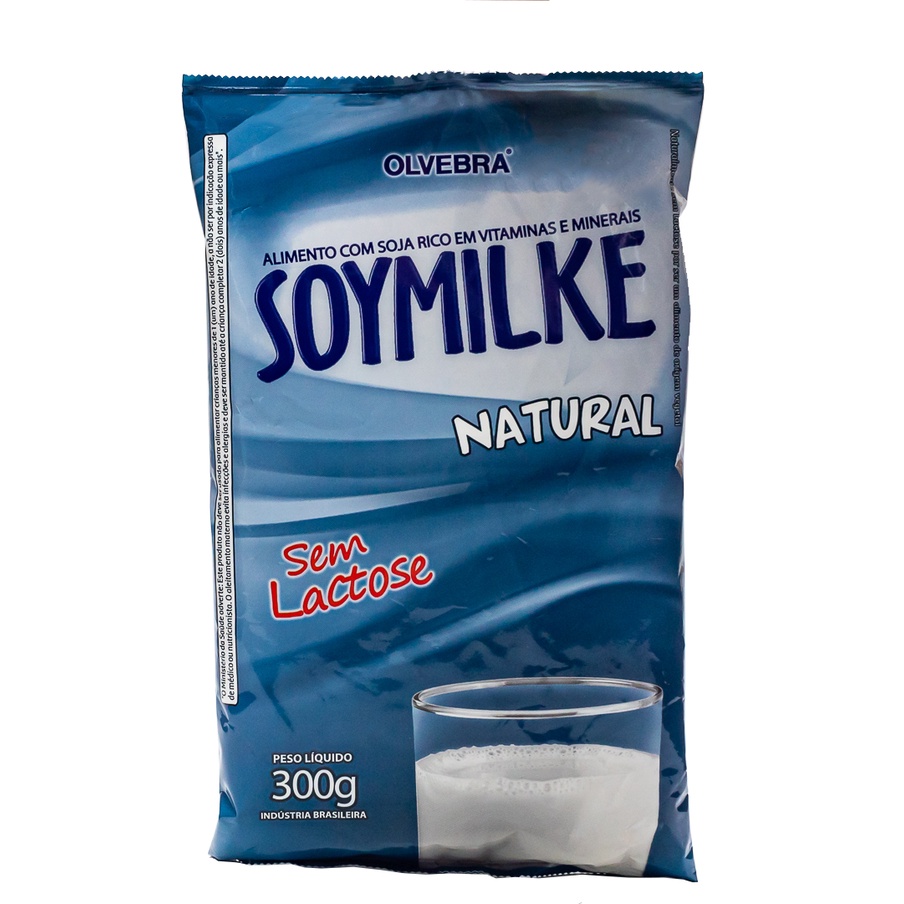 Leite De Soja Soymilke Sem Lactose Em Pó Natural Sachê 300G