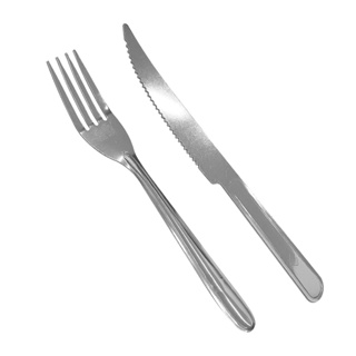 Jogo De Talheres 24 Peças Garfo Faca Colher Inox