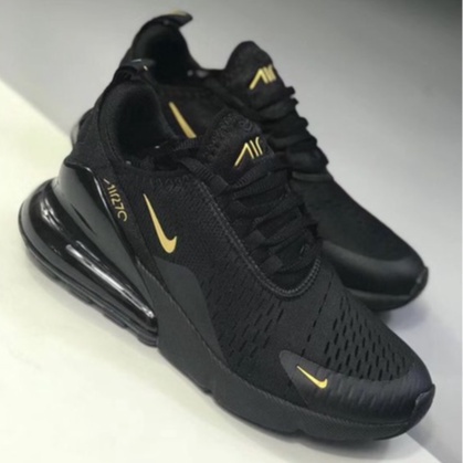 Air max 270 hot sale preto e dourado