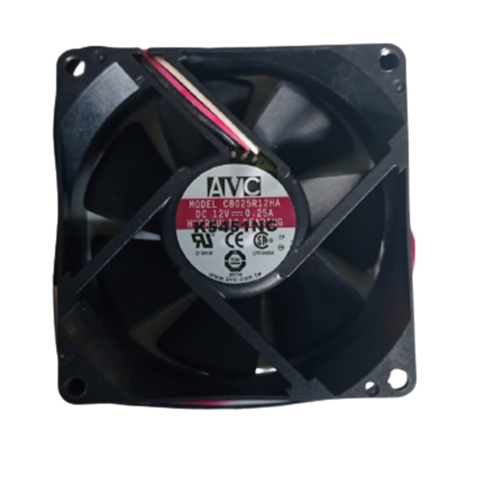 Ventoinha 12v 0.25a 80x80x25 C8025r12ha Avc