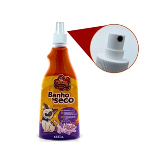 Banho A Seco Gatos Cachorro Cat Dog Banho Tosa Spray 500ml - 24Un
