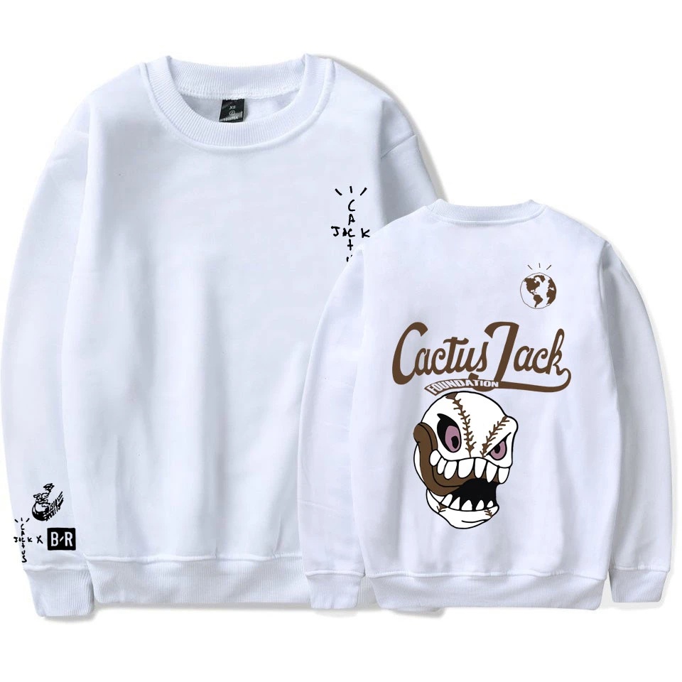 Moletom Gola Redonda Cactus Jack Tgravis Scott Rapper Vintage