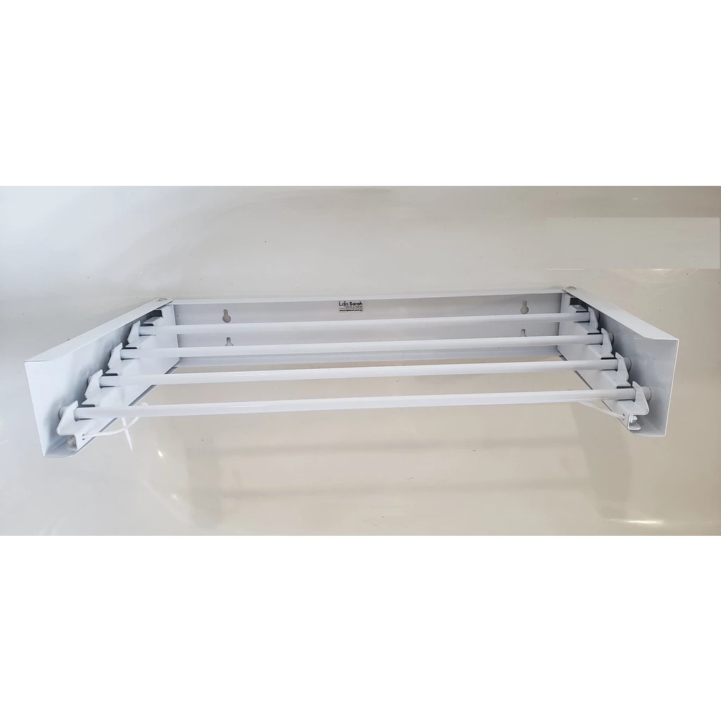 Varal Magico 4 Varetas Em Aluminio 50cm - Dobravel Branco — foto 4 de 4