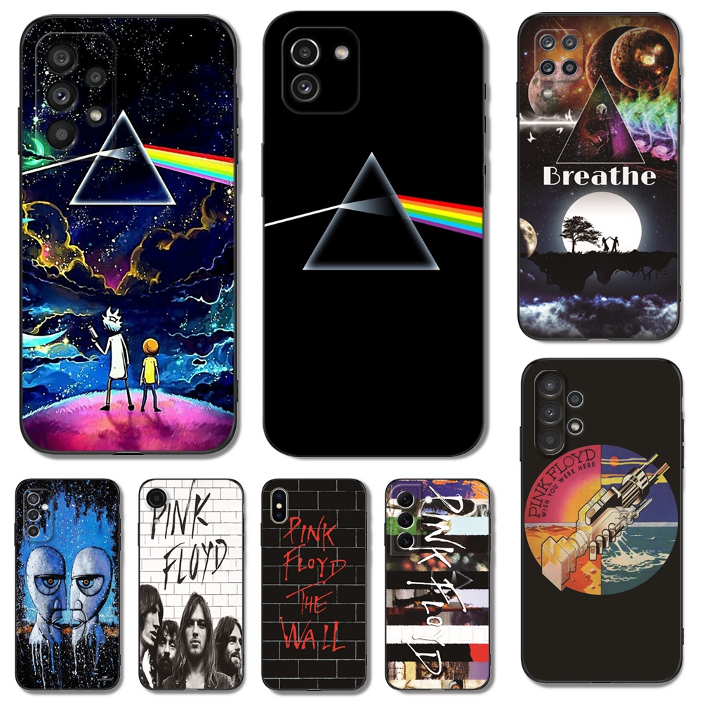 Estojo Para Samsung Galaxy A32 A52 A72 4G 5G A52S 5G A41 Tampa Traseira Do Telefone Silicone Macio Preto tpu Pink Floyd Pulso animal