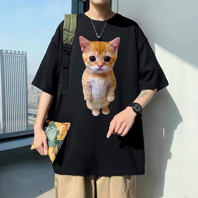 Camiseta Básica Meme El Gato Triste Cat