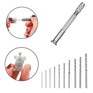 Furadeira Manual De Metal 0,8-3,0mm Parafuso De Furação Para Moldes De Resina Ferramentas De Epóxi UV Jóias De Bricolagem Ferramenta De Equipamentos Feitos À Mão