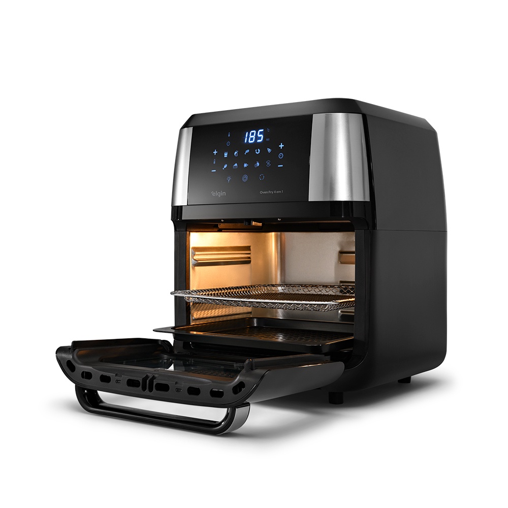 Fritadeira Eletrica Airfryer Elgin Oven Fry 4 em 1 12L 1800W - 220v