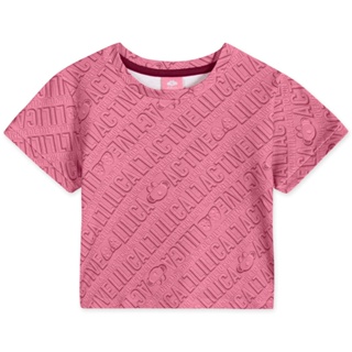 Blusa Infantil Menina Manga Curta Lilica