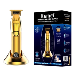 Maquina De Cortar e Acabamento Profissional Hair Clipper Kemei KM-i32S