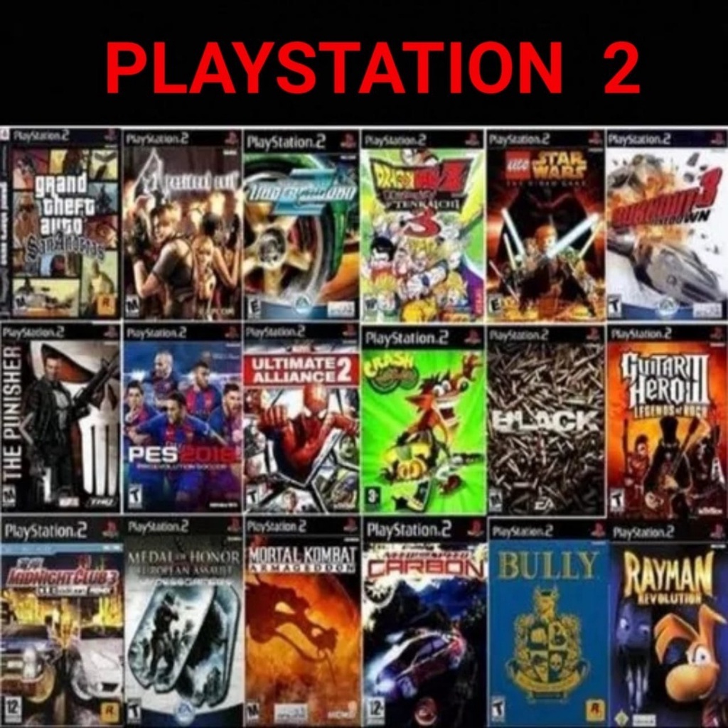 Jogos Playstation 2 (pack Com 30 Unidades) | Shopee Brasil