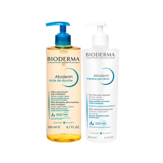 Kit Corporal Bioderma Atoderm - Óleo de Banho e Gel 200ml em Oferta na Shopee